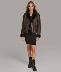 Oaklynn Faux Shearling Moto
