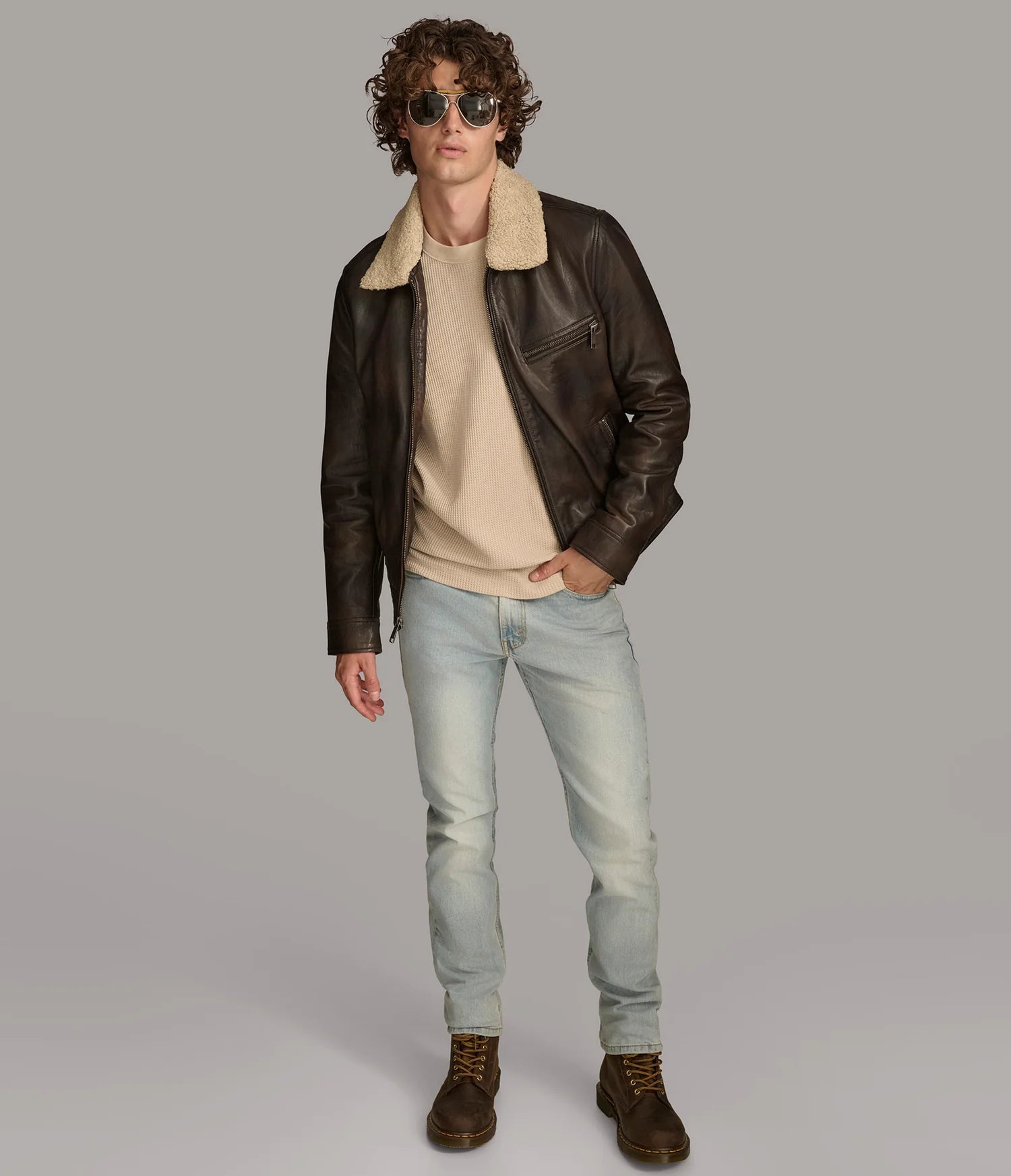 Dean Zip Up Shirt Collar Jacket